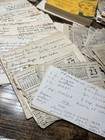 Old Recipe Collection Vtg  Handwritten  Typed  Newspaper Clippings  Recipe Book