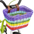 Kids Bike Basket - Front Bicycle For Girls Handmade Woven Wicker Baskets