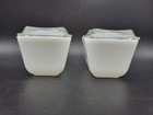 Lot Of 2 Pyrex  501 Small Fridgie Dish Blue Amish Butterprint With Lid 501-c