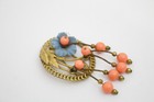 Retro Costume Jewellery Early Vintage Plastic Brooch C  1950s