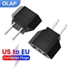 New Eu Euro Europe To Us Usa Power Jack Wall Plug Converter Travel Adapter Us