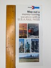 1976 Amtrak Usa Rail Pass Brochure Map Train Travel Guide Railroad Advertising