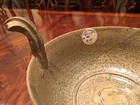 A Rare And Important Antique Chinese Yue Yao Ware With Rosewood Stand  