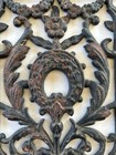 Antique Victorian Cast Iron Wall Vent Cover Grate Floral Pattern 9  X 12 