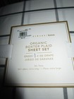 New Pottery Barn Organic Boxter Plaid Sheet Set Xl Twin Flat Fitted   Pillowcase