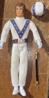 1972 Ideal Evel Knievel 7    Figure W helmet  Belt   Baton No Broken Wires-vintage