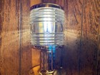 Vintage Nos Perko 7  Polished Bronze Stern Light   New Wiring led  Glass Lens