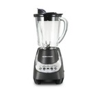 Wave Action Quiet Blender 48oz Glass Jar 12 Functions Ice Sabre Blades Black New