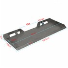 1 2  Quick Tach Attachment Mount Plate Skid Steer Loader For Bobcat Kubota