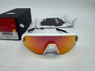 100  Slendale Youth Sport Performance Sunglasses White Hiper Red Mirror Lens