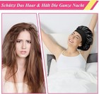 Women Satin Bonnet Night Sleep Cap Hair Hat Silk Head Cover Wide Elastic Band