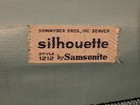 Vintage Samsonite Silhouette Blue Train Case Hard Cosmetic Makeup W 2 Keys