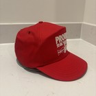 Vintage Budweiser Snapback Hat Cap Adult Red Mens Trucker Beer Advertisement