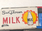 Nice Vintage 1950 s  5  Tin Friction Litho Sunflower Milk Dairy Truck