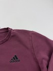 Adidas Sweatshirt Mens Medium Purple Fleece Crewneck Solid Logo Athletic