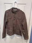 Ashley Military Style Jacket Women Size Xl Brown Long Sleeve Y2k Vtg Retro