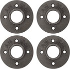 1  Floor Flange  4 Pack Malleable Iron Pipe Flange For Industrial Vintage Sty   