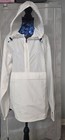 Champion White Packable Half Zip Windbreaker Anorak Jacket Hooded Size M