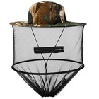 Mosquito Head Net Hat Safari Sun Bucket Hat With Net Mesh Outdoor Fishing Hiking