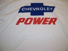 Nos  brand New  Chevrolet Power 50 50 T-shirt Old School Vintage Blue Bowtie M