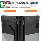 Forvencer Server Book  2 Zipper Pocket  Server Books For Waitress  Waitress Book