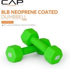 Cap Barbell Neoprene Dumbbell Weights Pairs   Sets   8 Lb Pair  Shamrock 