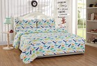 Fancy Linen Sheet Set For Boys girls teens Kids Dinosaur Twin Dinosaur Land