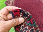 Afghan Handmade Wool Islamic Prayer Rug Red Tribal Oriental Afghan Mihrab Carpet