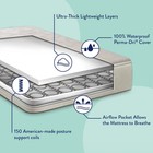 Extra Firm Baby Crib   Toddler Mattress  80 Coil  Waterproof  Gray