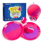  Upgraded Toss And Catch Ball Game Set  Kids Toy 2 Paddles 2 Balls Pruple Pink
