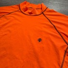 Coolibar Rash Guard Mens Xl Orange Knit Surf Shirt Upf 50 Outdoor Sun Protection