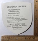 Vintage 1995 I Love Los Angeles California Chrome Decal Sticker Travel Souvenir