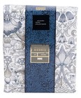 William Morris Lodeen Natural Slate White Floral 3pc King Duvet Cover Set Nwt