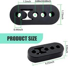  2pcs Exhaust Hangers  Adjustable 4-hole Rubber Exhaust Hangers  Heavy-duty 