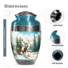 Forest Deer Burial Urn For Human Ashes Adult Women   Men   10 Inch 
