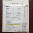 Coatdress Dress 8 Mccalls 2008 Sewing Pattern Vtg 60s A Line Button Front 