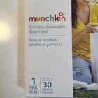 Munchkin Toss Portable Disposable Diaper Pail Holds 30 Diapers  White New