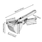Stainless Steel Potato Ricer Potato Masher Heavy Duty Press Tool Silver