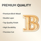 2 Pack Official Greek Wooden Letters For Crafts  Beta - 2  Classic Font Double L