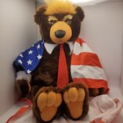 Trumpy Bear 22 Inch Donald Trump Teddy Bear Zipper Usa Flag Blanket Cape 2017