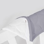 Quilted Standard Crib Rail Cover Protector Safe Teething Guard Wrap Gray