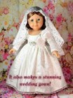 18  Doll Clothes Pattern American Girl Dress Holiday Princess Gala Wedding Gown