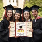 2026 Grad Party Supplies Decorations Red Gold Class Of 2026 Graduation Party Set