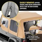Tactik Spice Denim Fabric Only Replacement Soft Top Wrangler 88-95 Yj Doorskin