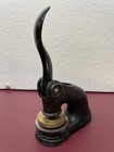 Cast Iron Desk Seal Press Embosser Original Box Nos Never Used Vintage
