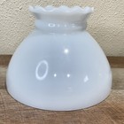 Vintage Gwtw 8  Fitter Wild Roses Flowers Oil Or Electric Glass Dome Lamp Shade