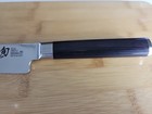 Shun Classic Serrated Utility 6  Stainless Steel Knife - Black  dm0722 