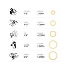 5000 Pcs bag Dental Orthodontic Rubber Bands Elastics Latex Braces 3 5 4 5 6 5oz