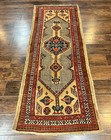 Camel Hair Runner Rug 3x7 Oriental Hallway Carpet Geometric Antique Sarab Rug