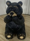 Set Of 3 Wise See Hear Speak No Evil Black Bears Rustic Figurine Bear Animal